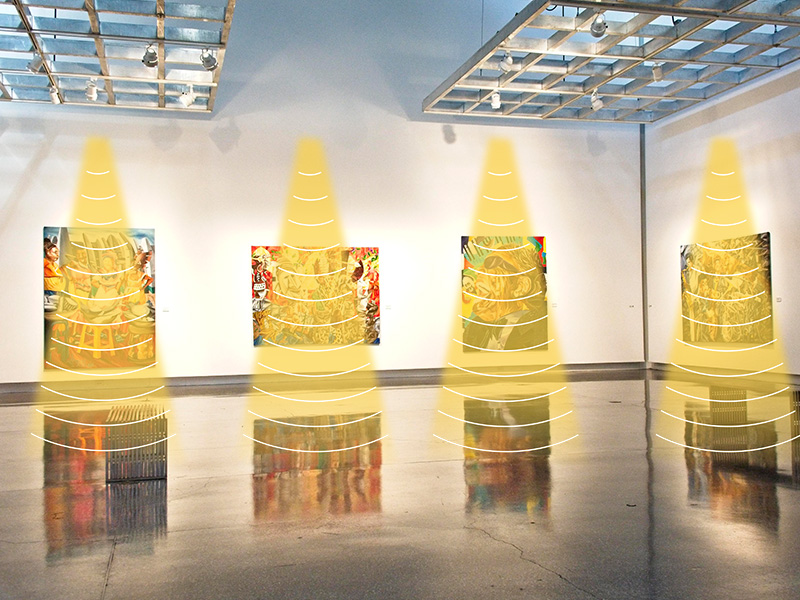 展覽館定向音箱