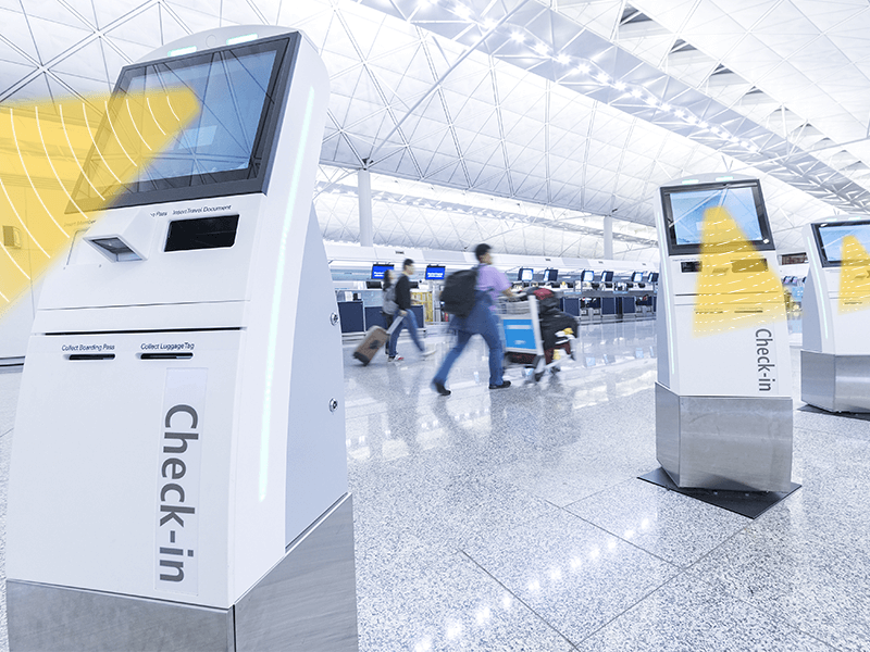 集成定向揚聲器的自助服務(wù)終端