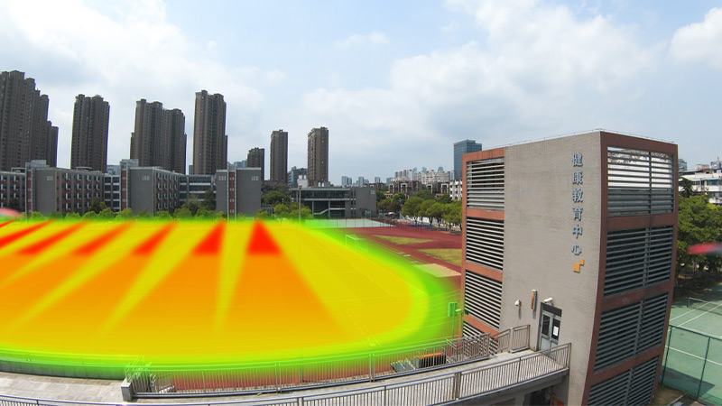 清聽聲學安靜操場系統，定向發聲不擾民