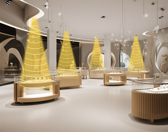 專柜定向喇叭提供區域專屬信息和促銷活動介紹，避免干擾，增強購物體驗。