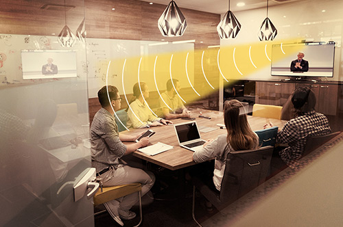 辦公會議集成定向音頻技術