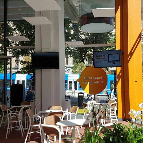 瑞典銀行使用定向揚聲器